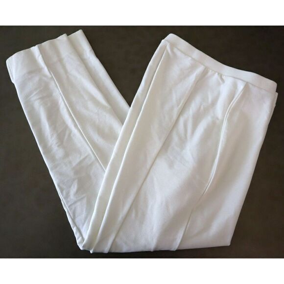 &Basics Women's Sz Medium Ivory Rayon/Nylon Blend Stretch Casual Pants $119 - Picture 10 of 10